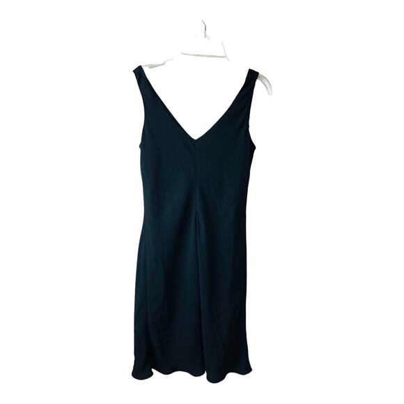 3804 Jones New York Sheath Womens 8 Black Sleeveless Little Black Dress V Neck - Picture 4 of 10
